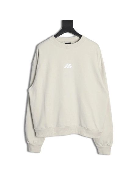 Balenciaga LB reflective logo crewneck sweatshirt,Cheap Replica Reps Balenciaga