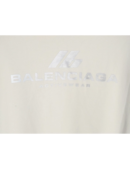 Balenciaga LB reflective logo crewneck sweatshirt,Cheap Replica Reps Balenciaga