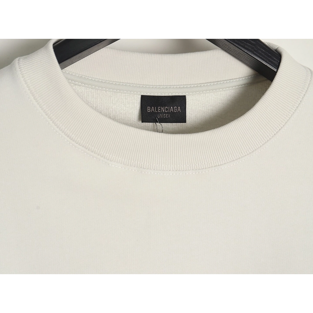 Balenciaga LB reflective logo crewneck sweatshirt,Cheap Replica Reps Balenciaga