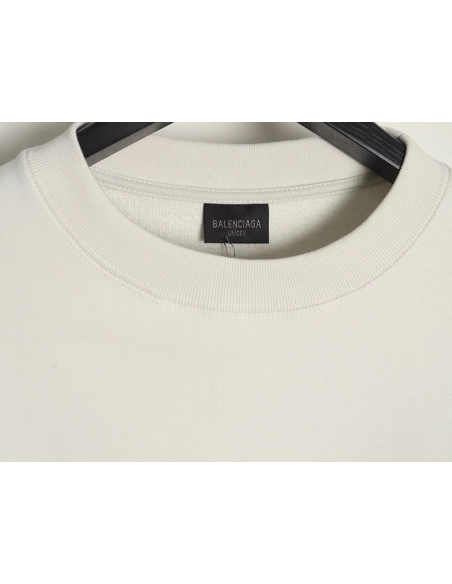 Balenciaga LB reflective logo crewneck sweatshirt,Cheap Replica Reps Balenciaga