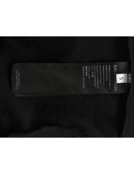 Balenciaga LB reflective logo hooded sweatshirt,Cheap Replica Reps Balenciaga