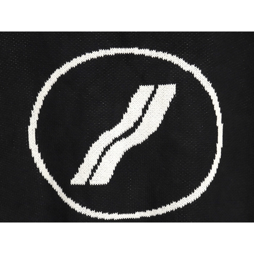 We11 Done jacquard logo knitted sweater TSK2,Cheap Replica Reps We11done