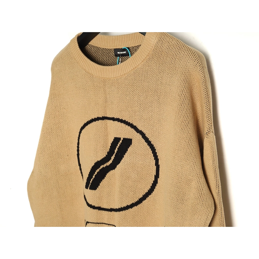 We11 Done jacquard logo knitted sweater,Cheap Replica Reps We11done