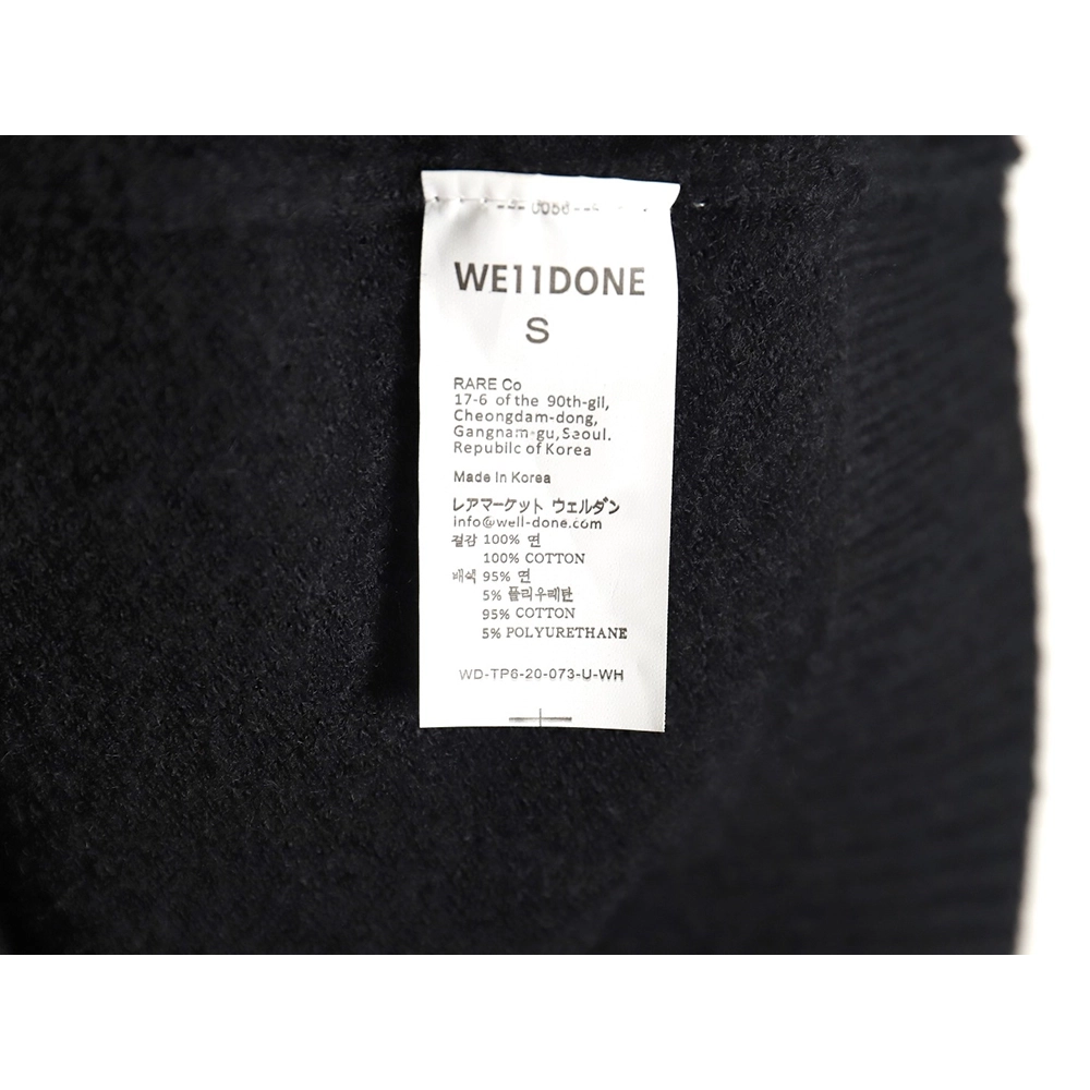 We11 Done Simple LOGO Embroidery Sweater TSK2,Cheap Replica Reps We11done
