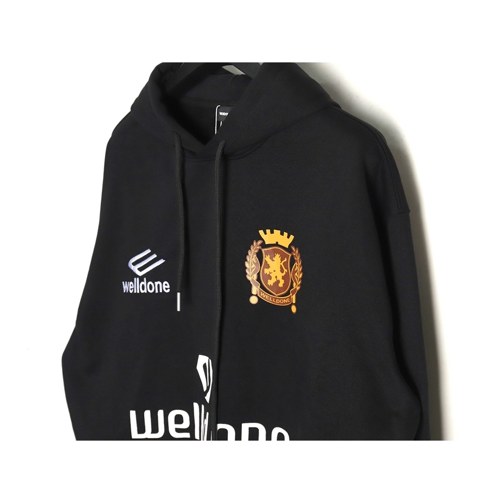 We11done cobranded Manchester United No. 11 hooded fleece sweatshirt,Cheap Replica Reps We11done