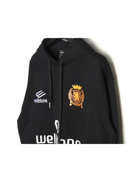 We11done cobranded Manchester United No. 11 hooded fleece sweatshirt,Cheap Replica Reps We11done
