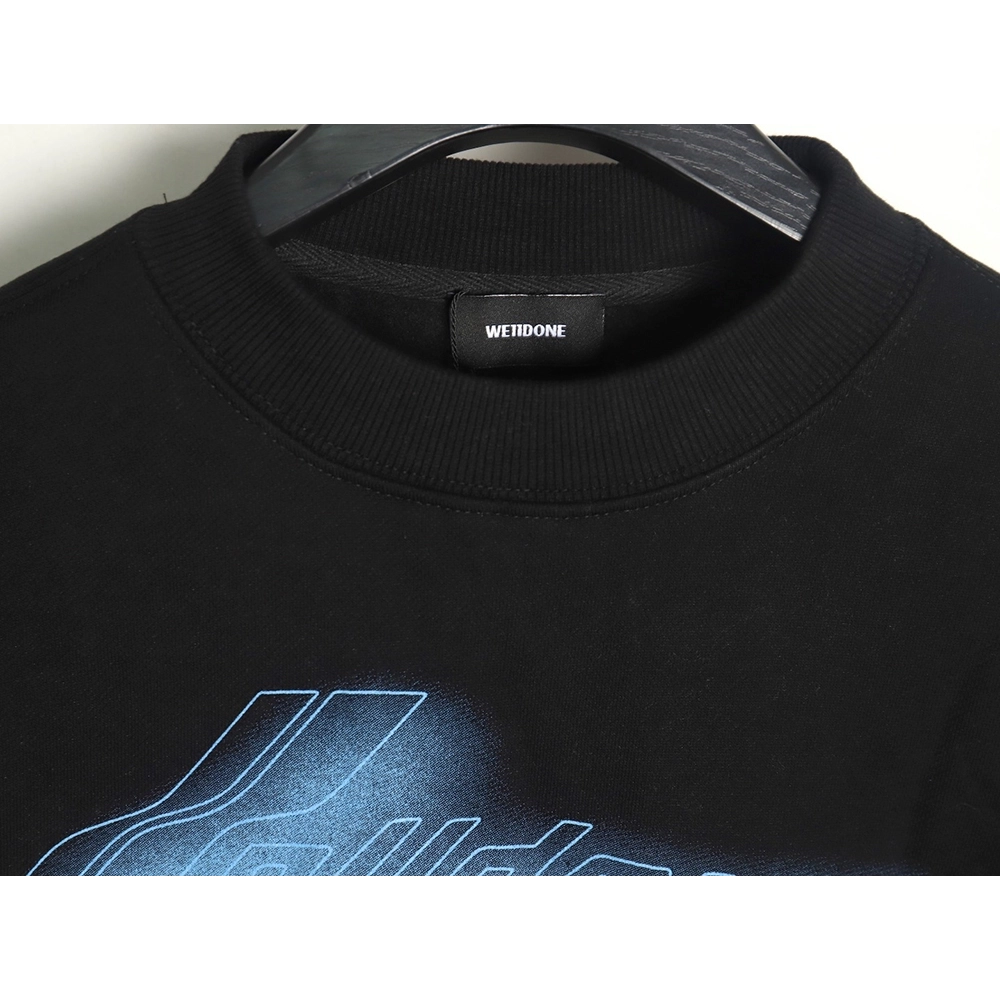 WE11 DONE neon barrage crewneck sweatshirt TSK1,Cheap Replica Reps We11done