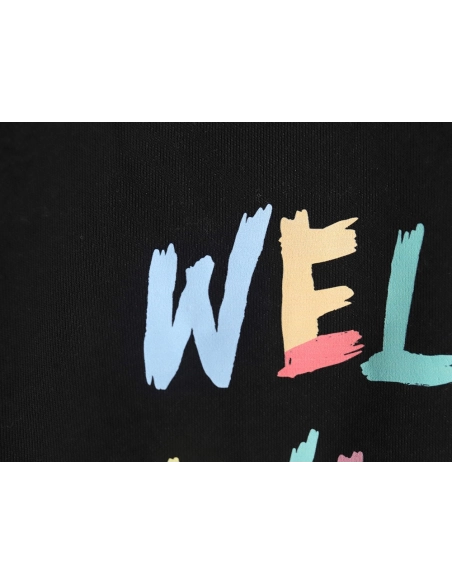 WE11 DONE Floral Colorful Letters Round Neck Sweatshirt TSK1,Cheap Replica Reps We11done