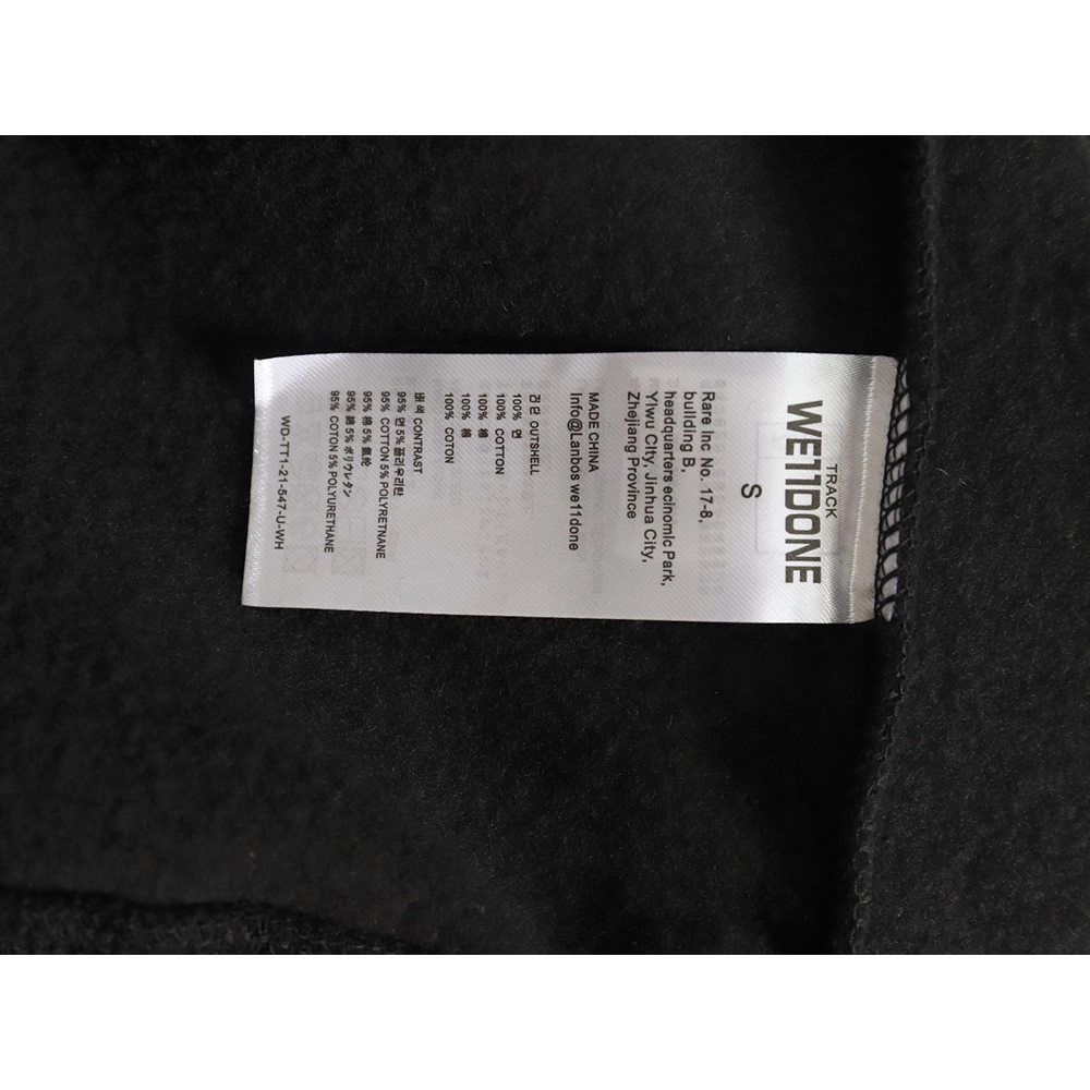 WE11 DONE Dynamic Lettering Round Neck Sweatshirt TSK1,Cheap Replica Reps We11done