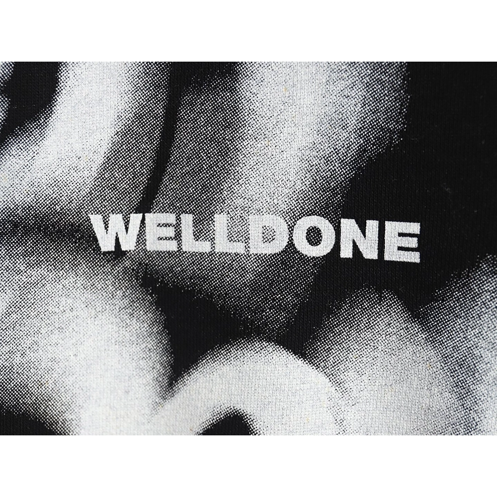 WE11 DONE Dynamic Lettering Round Neck Sweatshirt TSK1,Cheap Replica Reps We11done