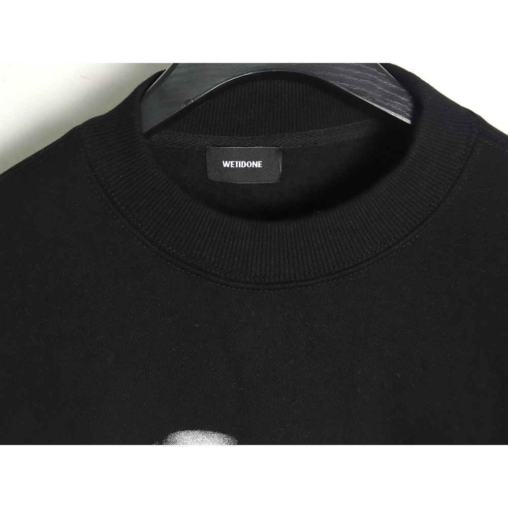 WE11 DONE Dynamic Lettering Round Neck Sweatshirt TSK1,Cheap Replica Reps We11done