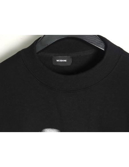WE11 DONE Dynamic Lettering Round Neck Sweatshirt TSK1,Cheap Replica Reps We11done