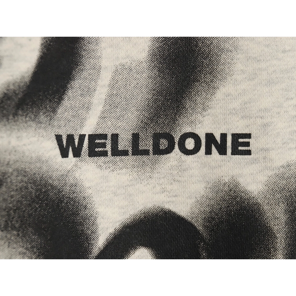 WE11 DONE Dynamic Lettering Round Neck Sweatshirt,Cheap Replica Reps We11done