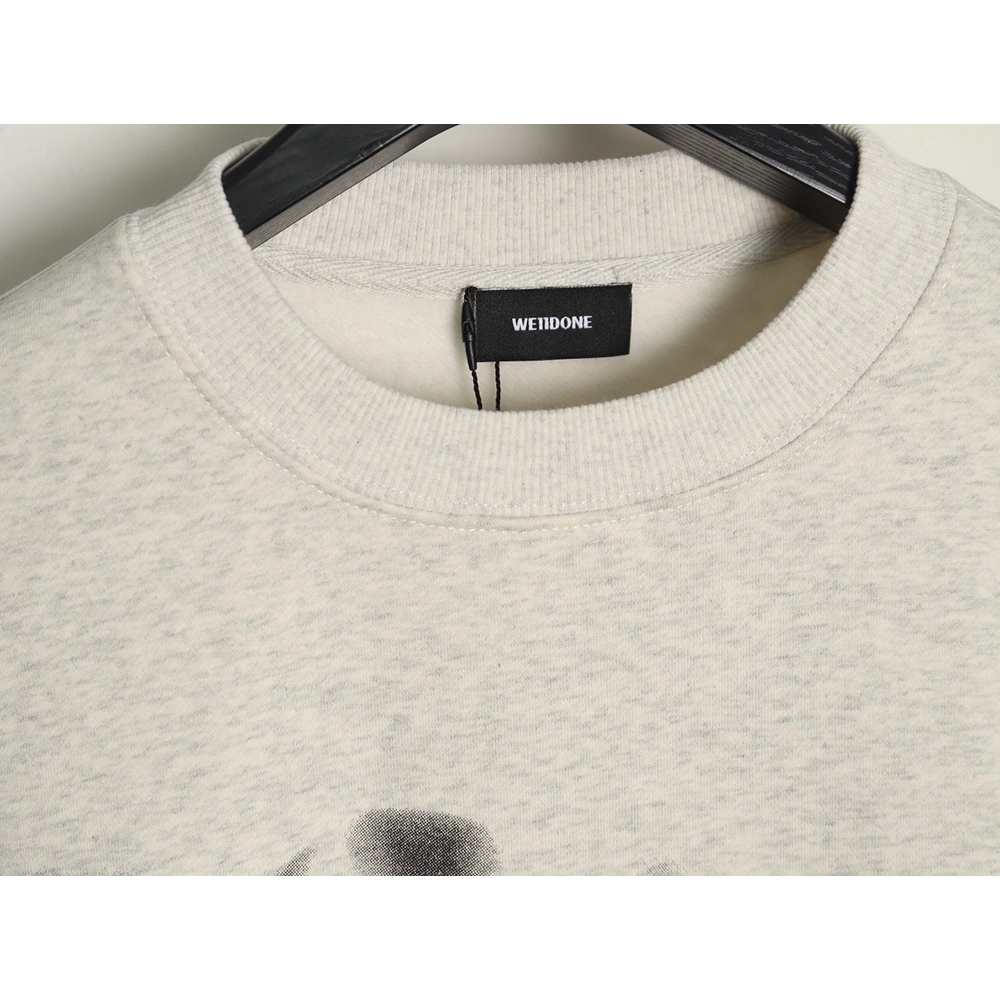 WE11 DONE Dynamic Lettering Round Neck Sweatshirt,Cheap Replica Reps We11done