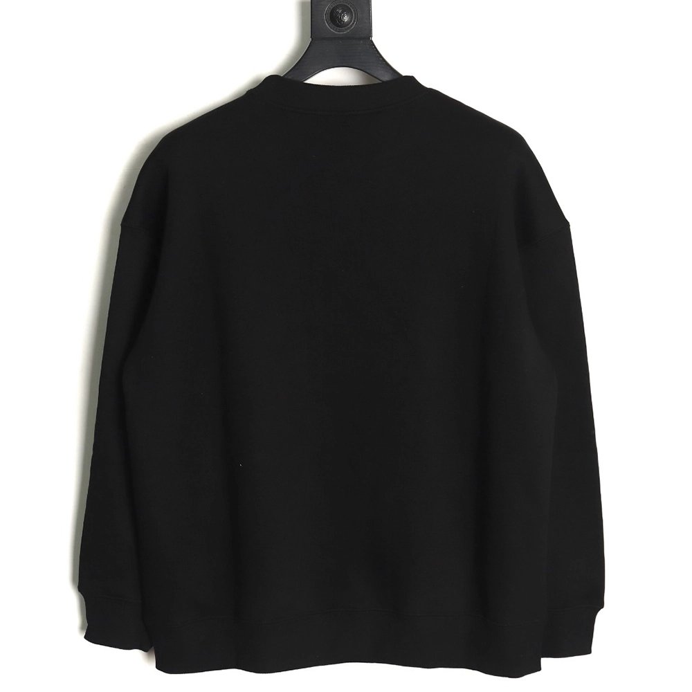 WE11 DONE Lightning Letters Crewneck Sweatshirt TSK1,Cheap Replica Reps We11done