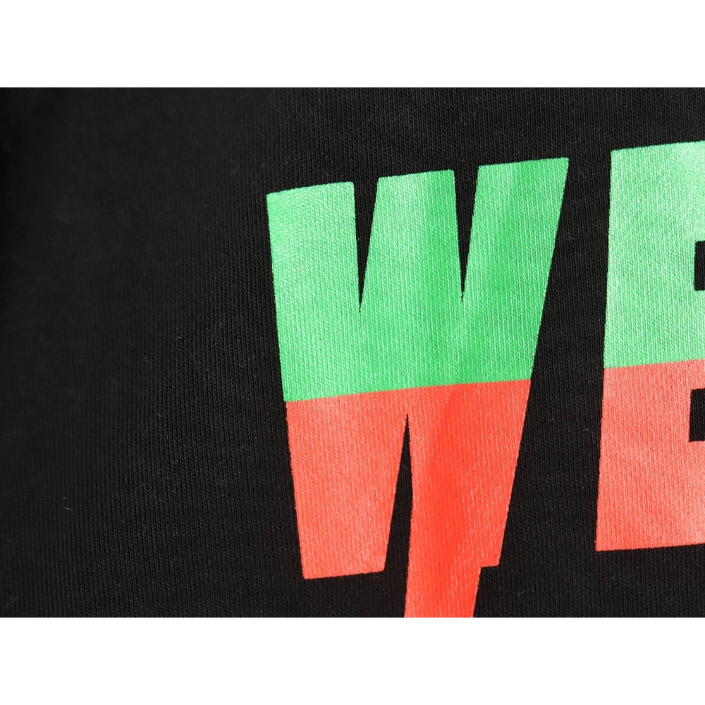 WE11 DONE Lightning Letters Crewneck Sweatshirt TSK1,Cheap Replica Reps We11done