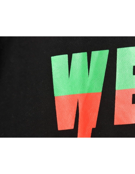 WE11 DONE Lightning Letters Crewneck Sweatshirt TSK1,Cheap Replica Reps We11done