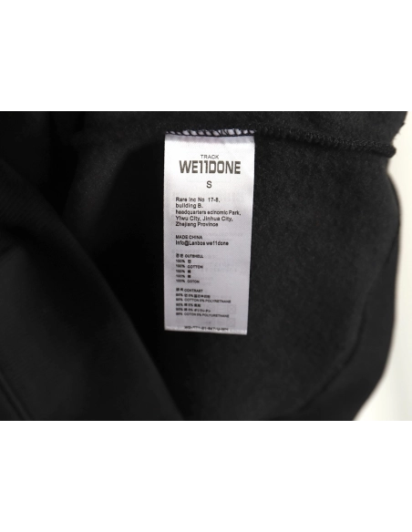 WE11 DONE Lightning Letters Crewneck Sweatshirt TSK1,Cheap Replica Reps We11done