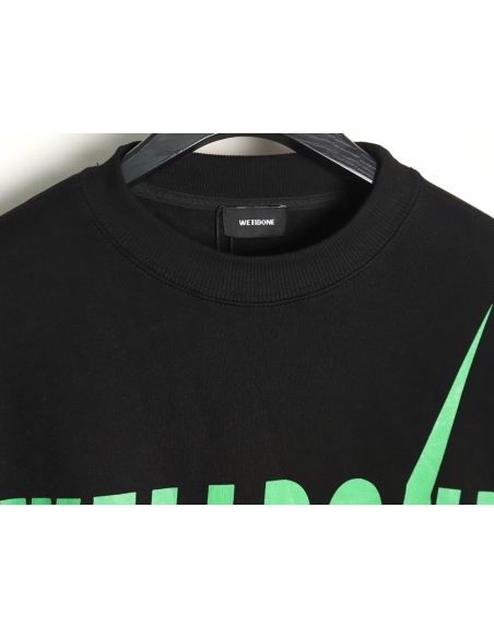 WE11 DONE Lightning Letters Crewneck Sweatshirt TSK1,Cheap Replica Reps We11done