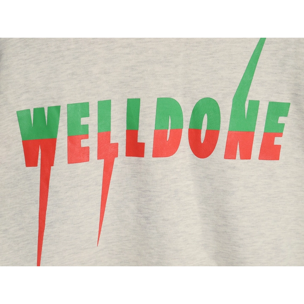 WE11 DONE Lightning Letters Crewneck Sweatshirt,Cheap Replica Reps We11done