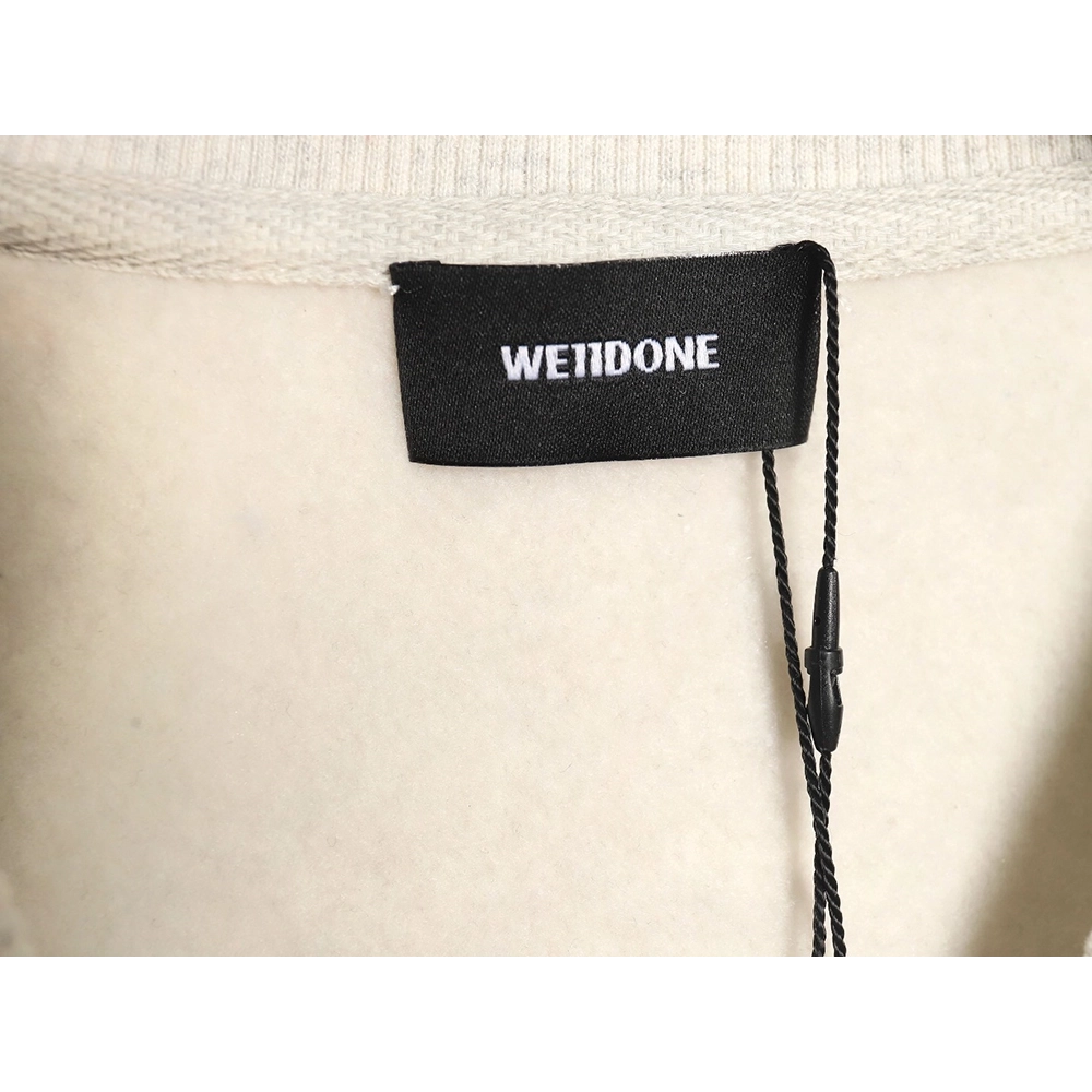 WE11 DONE Lightning Letters Crewneck Sweatshirt,Cheap Replica Reps We11done