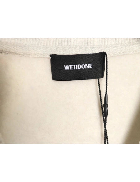 WE11 DONE Lightning Letters Crewneck Sweatshirt,Cheap Replica Reps We11done