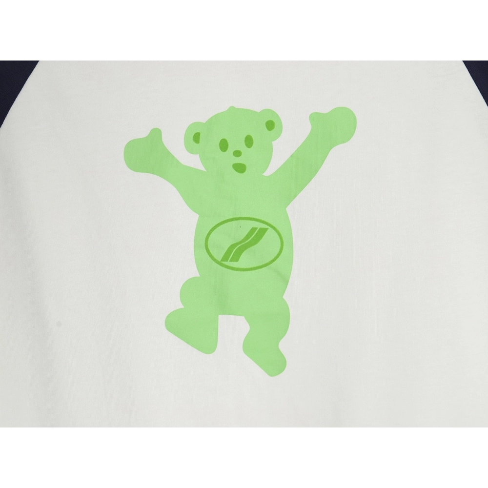 We11done Raising Hand Bear Colorblock Long Sleeve TSK2,Cheap Replica Reps We11done