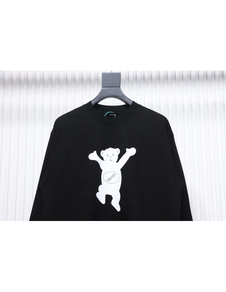 We11 Done Doublesided cute bear print long sleeves,Cheap Replica Reps We11done