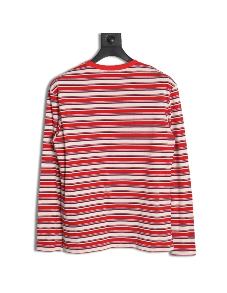 Miu Miu striped pocket longsleeved Tshirt,Cheap Replica Reps Miu Miu