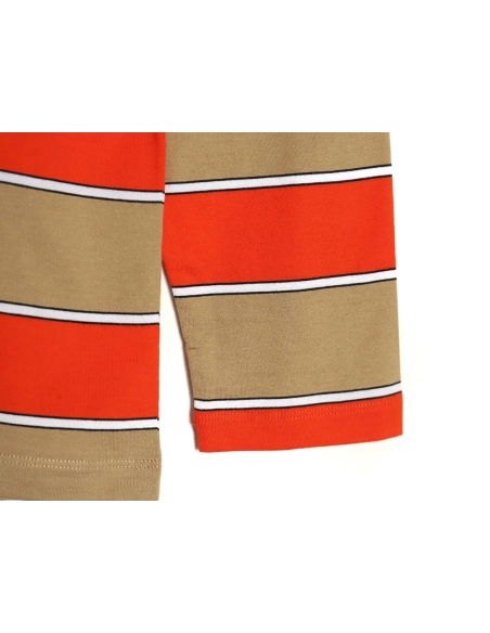 Miu Miu Striped Lapel Polo Long Sleeve TShirt,Cheap Replica Reps Miu Miu