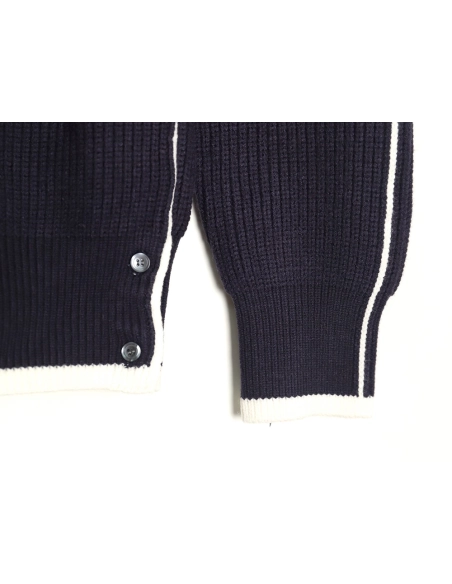 Thom Browne striped color block crew neck sweater TSK2,Cheap Replica Reps Thom Browne