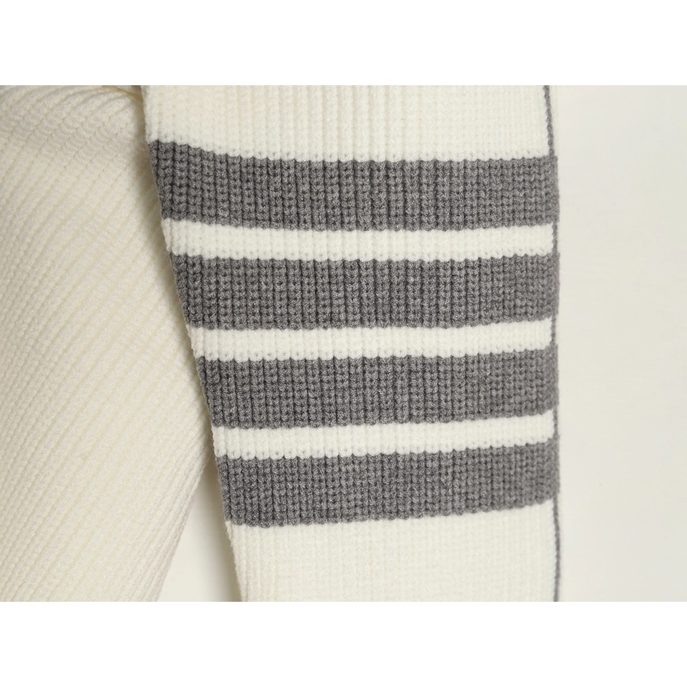 Thom Browne striped color block crew neck sweater,Cheap Replica Reps Thom Browne