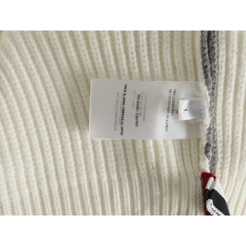 Thom Browne striped color block crew neck sweater,Cheap Replica Reps Thom Browne
