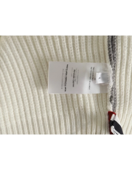 Thom Browne striped color block crew neck sweater,Cheap Replica Reps Thom Browne