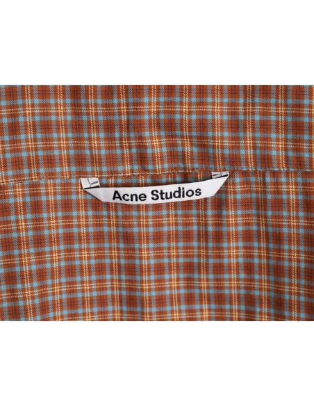 Acne Studios patchwork check longsleeved shirt,Cheap Replica Reps Acne Studios