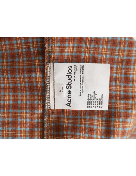 Acne Studios patchwork check longsleeved shirt,Cheap Replica Reps Acne Studios