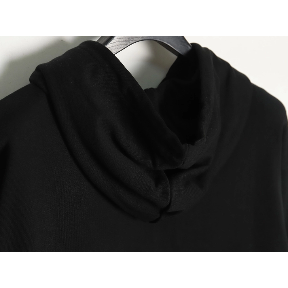Loewe hooded sweatshirt with embossed logo on chest and leather pockets TSK1,Cheap Replica Reps Loewe