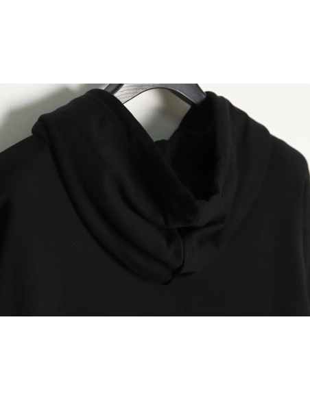Loewe hooded sweatshirt with embossed logo on chest and leather pockets TSK1,Cheap Replica Reps Loewe