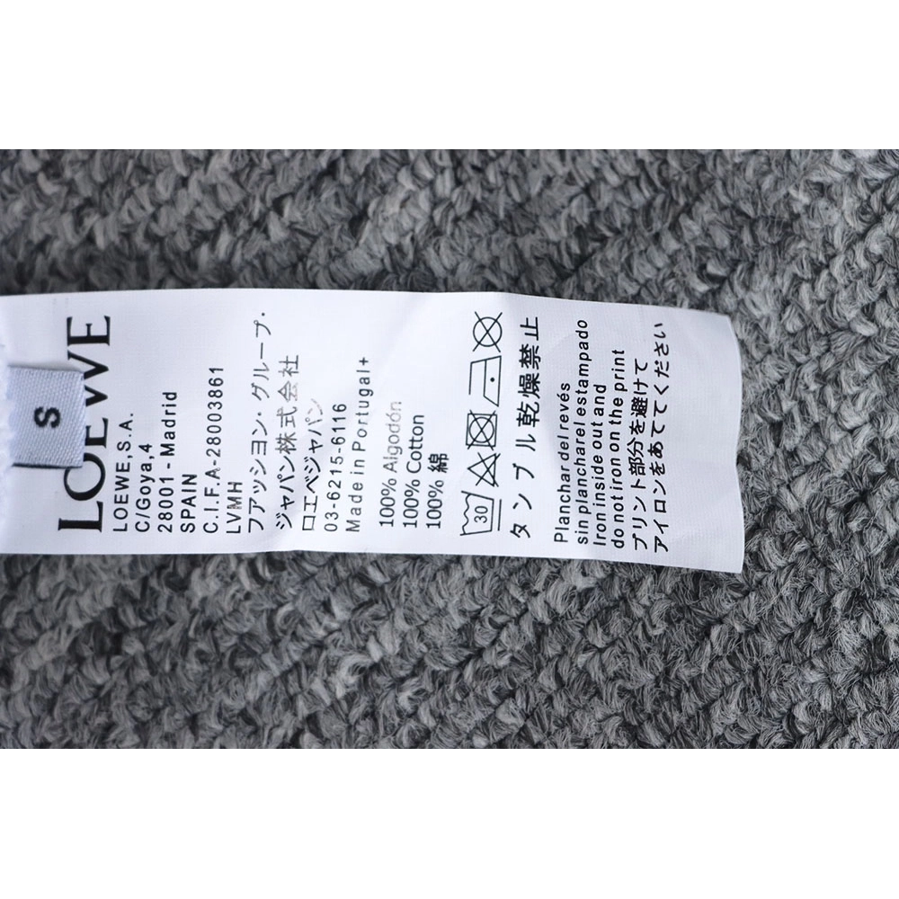 Loewe neon embroidery fluorescent pink crew neck sweatshirt TSK1,Cheap Replica Reps Loewe