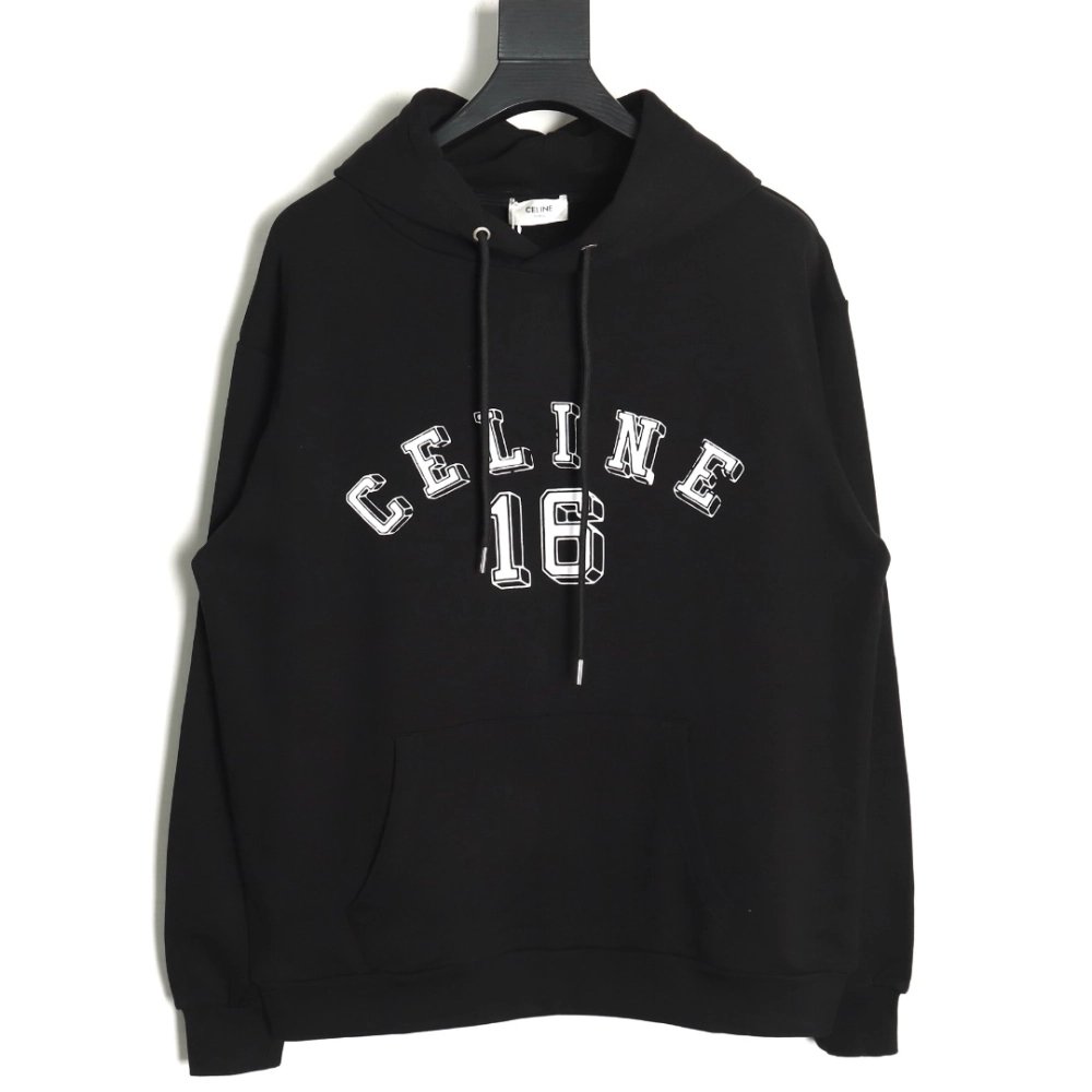 Celine Letter Print Hoodie,Cheap Replica Reps Celine