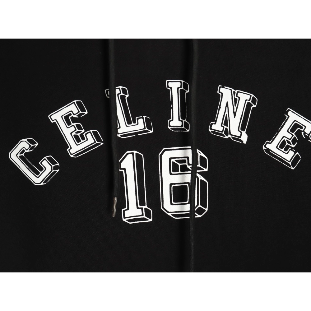 Celine Letter Print Hoodie,Cheap Replica Reps Celine