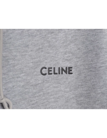 Celine Basic Lettering Zipper Hoodie,Cheap Replica Reps Celine