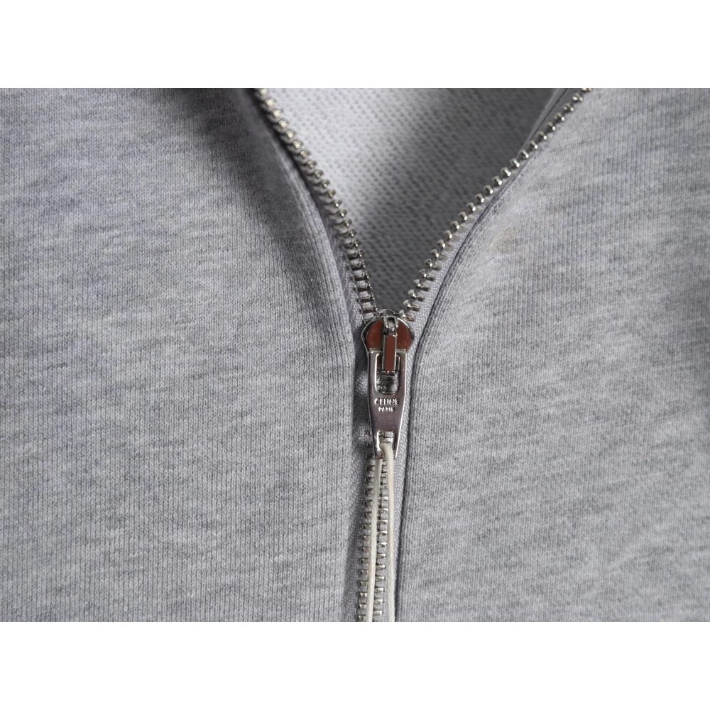 Celine Basic Lettering Zipper Hoodie,Cheap Replica Reps Celine