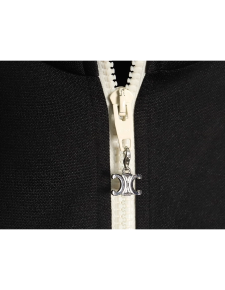 Celine Arc de Triomphe embroidered ribbon jacket,Cheap Replica Reps Celine