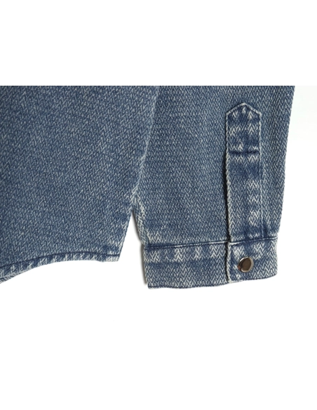 Celine Arc de Triomphe logo denim shirt,Cheap Replica Reps Celine