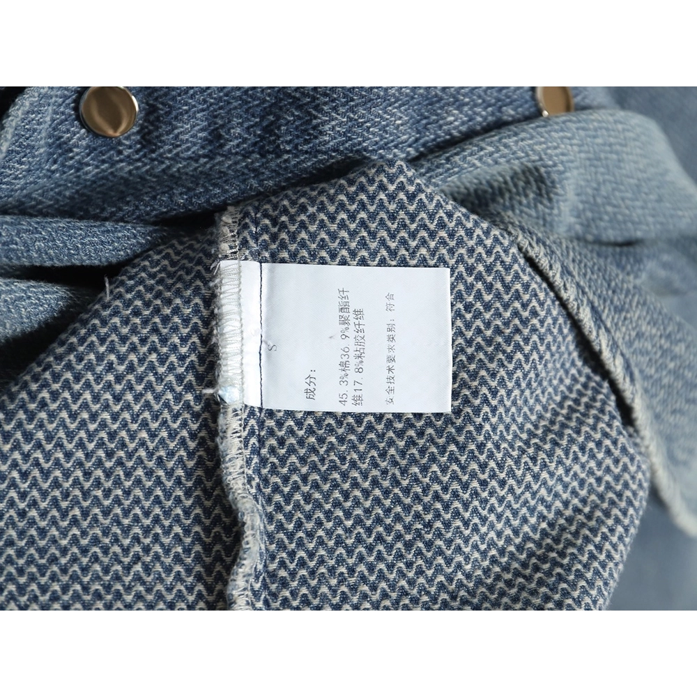 Celine Arc de Triomphe logo denim shirt,Cheap Replica Reps Celine