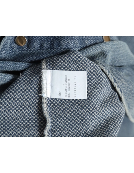 Celine Arc de Triomphe logo denim shirt,Cheap Replica Reps Celine