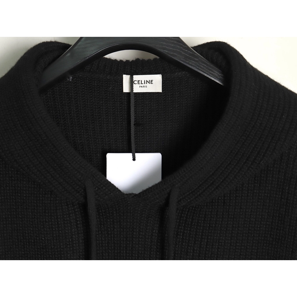 Celine felt lettering hooded sweater TSK1,Cheap Replica Reps Celine