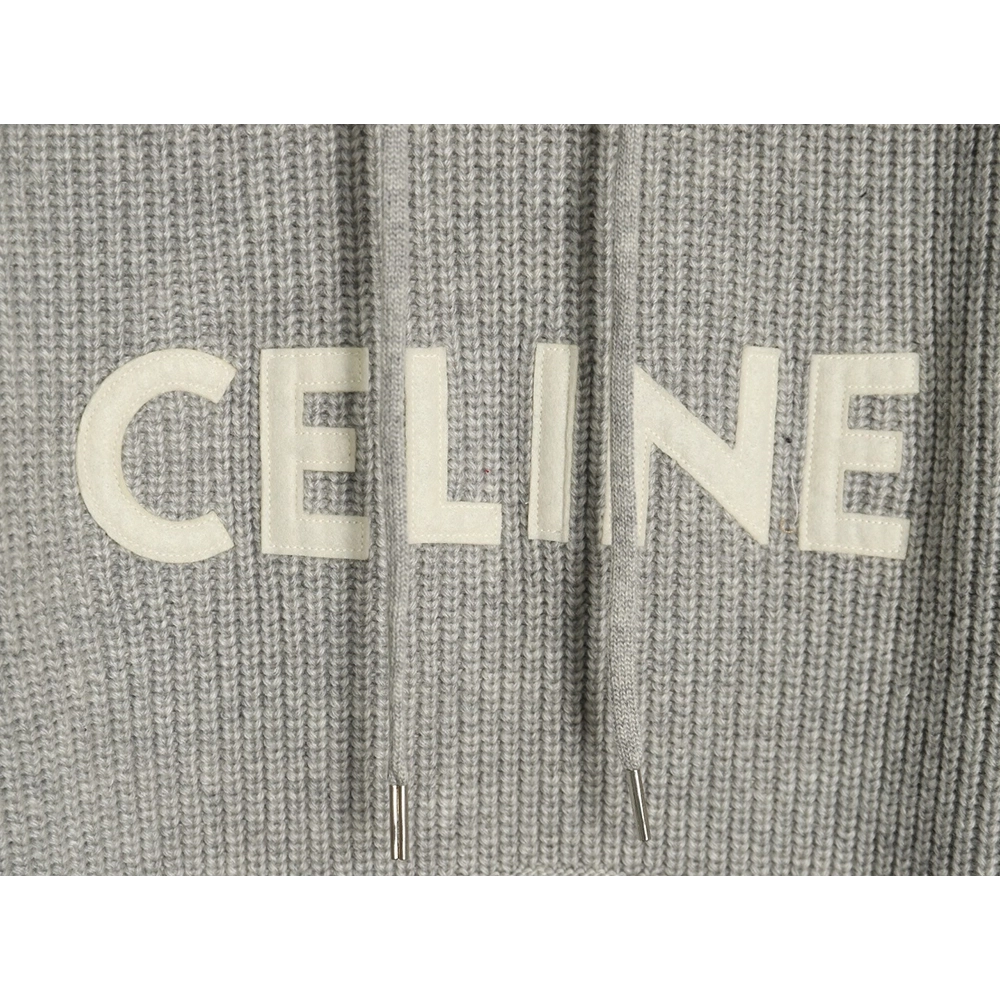 Celine felt lettering hooded sweater,Cheap Replica Reps Celine