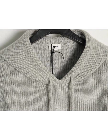 Celine felt lettering hooded sweater,Cheap Replica Reps Celine